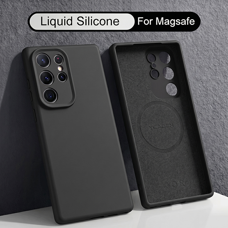 Zachte vloeibare siliconen hoe - Liquid Silicone Magnetic Phone Case recensie en prijs