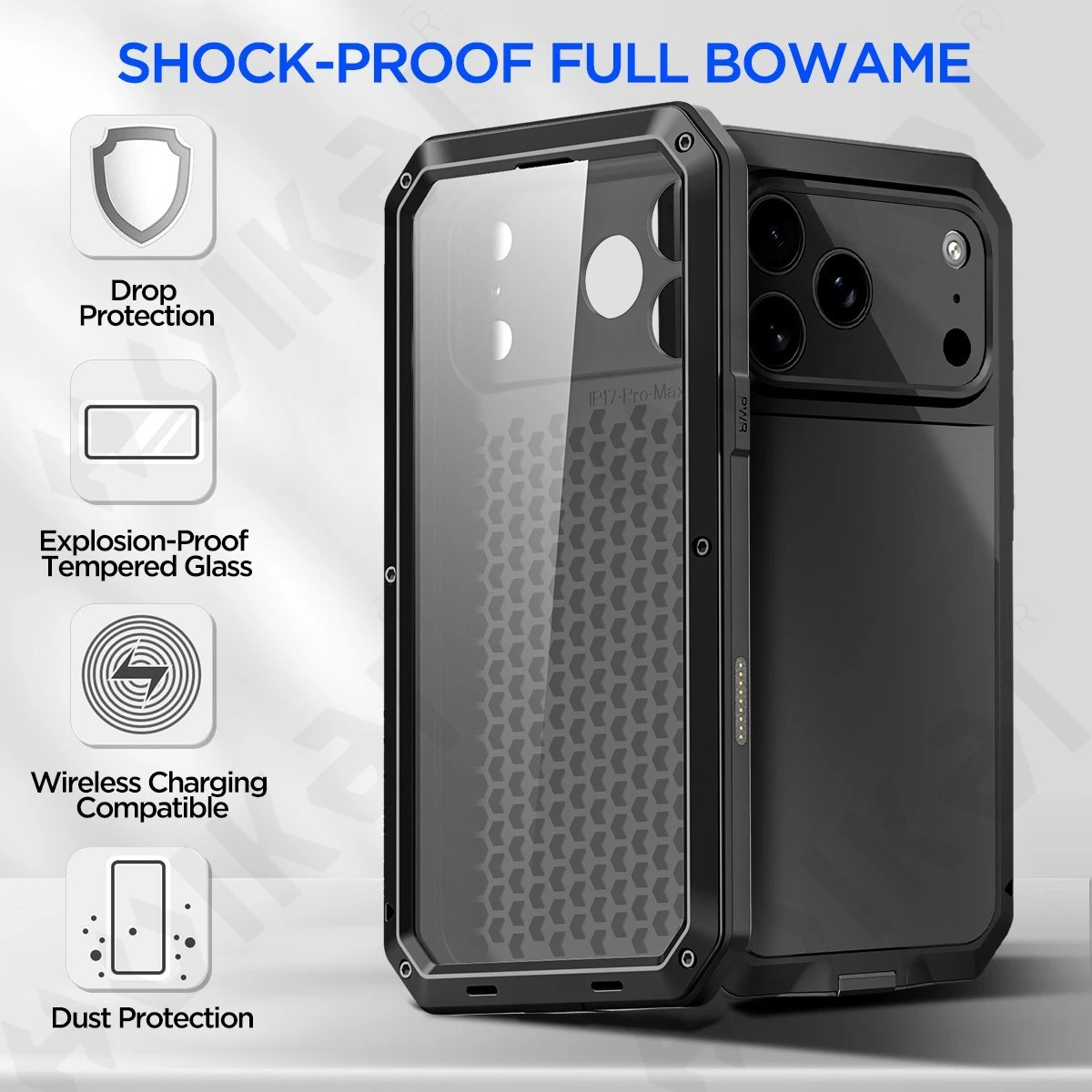 Hoesje voor iPhone 18 17 16 15 - Heavy Duty 360 Full Body Protective Case recensie en prijs